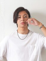 スタンス(stance)&nbsp;ニュアンスパーマでオトコの耳かけミディアム[アンニュイヘア]