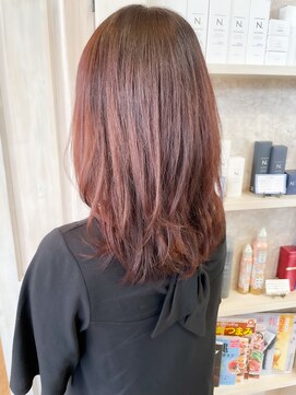 キャアリー(Caary) 福山市美容室Caary人気 サラサラストレート レイヤースタイル