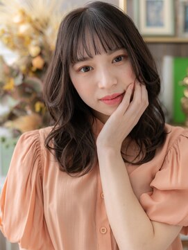 カバーヘア ブリス 戸田公園西口店(COVER HAIR bliss) 大人可愛いダークアッシュゆる巻きロングa戸田公園20代30代40代