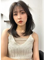 ブラン 梅田(Blanc) 【Blanc】髪質改善__韓国_カーキベージュ_ミディアム