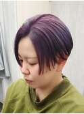 ハンサムショート×ラベンダー