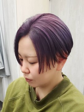 ウル(ulu) ハンサムショート×ラベンダー