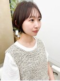 丸みがかわいいショート