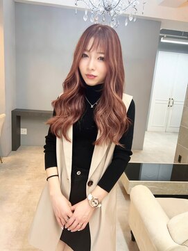 ドロシー 郡山桑野店(Dorothy) ミニウルフチェリーブラウンホワイトグレージュフェザーパーマ