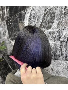 ビューティーサロン クロス(CROSS) アンブレラカラー/ハイトーン/ ポイントカラー/パープル