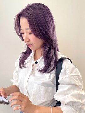 シテン(SITEN) ケアブリーチ/パープル/セミロング