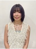 ラベンダーカラー/顔まわりレイヤー/グレージュ 吉祥寺桜