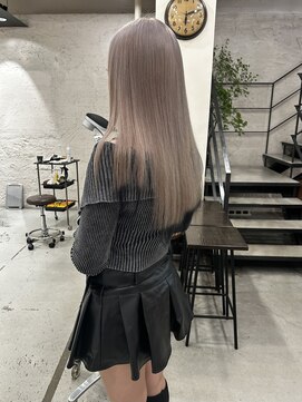 ディーカヘアー(Di KA HAIR) ホワイトベージュ/裾カラー/YUDA/@dattyon