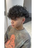 横浜★人気フェードメンズパーマスペインカール