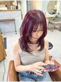 ブリーチ無し!チェリーレッド☆