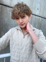 イーストハムアール(EAST HAM r)&nbsp;メンズ/ニュアンスパーマ/ベージュカラー