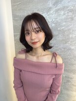 ロンドガーネット 池袋(Lond garnet)&nbsp;イメチェン外ハネボブ美髪ワイドバングレイヤー韓国ブリーチなし