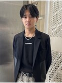 韓国ヘア　センターパート　men's