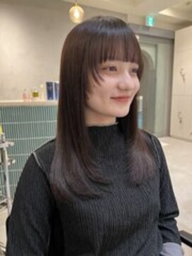 ノーレン 代々木上原(NOREN) レイヤースタイル/ワイドバング/サイドバング/大人可愛い