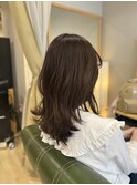 ミディアム/ミルクティーベージュ/透明感カラー/20代/30代/40代