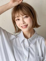 リス バイ ソヨン(Lis by SOYON)&nbsp;エアリー外ハネベージュカラーボブ