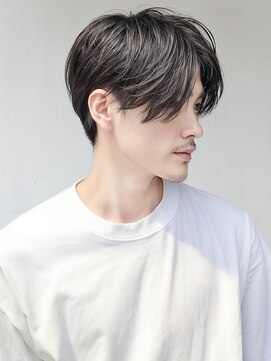 カバーヘア ブリス 北浦和(COVER HAIR bliss) サーフフェザー黒髪刈り上げツーブロックp1北浦和20代30代40代