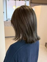 エトレ(etore)&nbsp;ミディアムレイヤー/オリーブベージュ/ブリーチなしダブルカラー