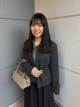 ヘアーアイストゥーレ(HAIR ICI TRE) チョコレートブラウンダークカラーミディアム顔まわりレイヤー