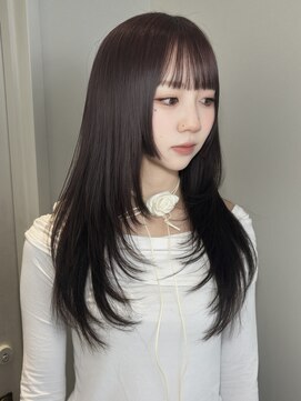 マジコ 天神(Magico) レイヤーカット/姫カット/暗髪/顔周り/前髪/オリーブ/韓国
