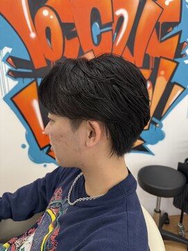 ビカムメンズヘアー 栄店(become men's hair) 毛流れセンターパート/毛流れ/ナチュラル