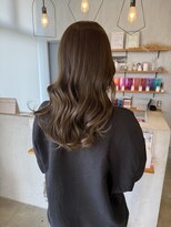 シェル 津山の手店(shel) オリーブブラウン艶髪髪質改善レイヤー