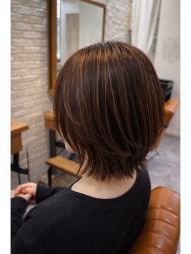 ジプソ 池袋西口(Gypso) 【ハイライトで白髪ぼかし】ハイライト＋カラー＋レイヤーカット