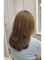 ラメル(RAMEL) ハイトーン白髪染めカラー+レイヤーカット+補強TR