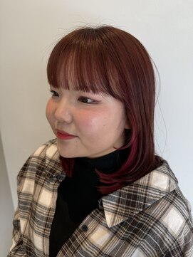 ジェイド リヴレ(Jade livrer) 結べるボブ大人ボブインナーカラーピンク