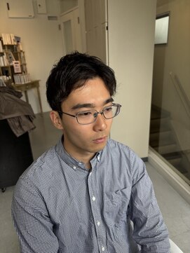 メンズカット バイ ソイクフ(メンズカット by SOY-KUFU) センターパートツーブロックセンター分け