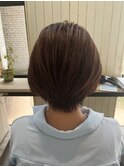 上品な丸みが作る大人ショートボブ