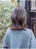 ミディアムスタイル30代/40代/50代ウルフ/レイヤー