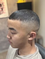 メグロバーバーショップロッポンギ 目黒六(MEGURO BARBER SHOP 6PPONGI) 黒人風クロップ