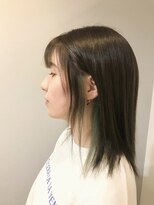 ルームスヘアー(Rooms Hair) イヤリングカラー　カーキベージュ