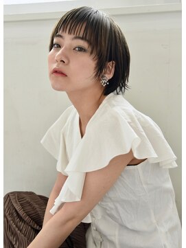 ユノ(juno) 【Lepes】ストレートマッシュショート★アッシュグレージュ