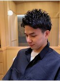 ツーブロックパーマ×刈り上げ／大手町/理容室