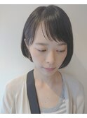 浦和ショートヘアショートカット韓国白髪ぼかし白髪染めボブ