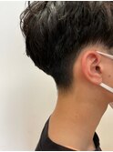 ニュアンスヘア×爽やか刈り上げ