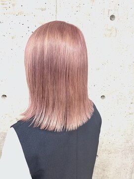 ローウェ 三軒茶屋(Louwe) 【Fagus】ペールピンク×ラインボブ【三軒茶屋】