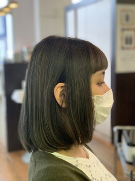 フレンズ 環状通東店(friend's) 長めボブ◆自然とまとまる小顔見え毛量調整カット 7