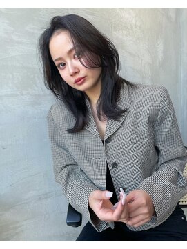 エースハバナ 渋谷(1 HAVANA) ヌーディーカラー/サラツヤロング/ふんわりミディアム/小顔ヘア