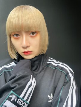 ノラジャーニー(NORA Journey) 【佐藤諒】ブロンド×ミニボブ×ワイドバング