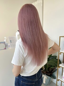 コト 福井大和田店(coto) 福井　大和田　ペールピンク　ロングブリーチ　ハイトーンカラー