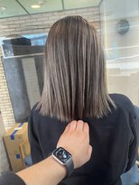 ラフ(LAFF) #バレイヤージュ#グレージュカラー#ボブウルフ#ココアベージュ