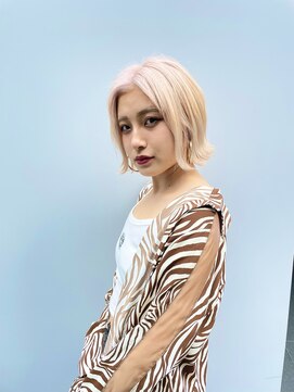 ロンドシェリ 仙台(Lond Cheri) くびれヘア/韓国　フェイスレイヤー　グレージュカラー 髪質改善