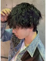 ヘアカロン(Hair CALON) 【メンズカット】波巻きパーママッシュヘアスパイラルパーマ