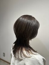 クーレ ビオトープ(+ CURE biotope) ロングウルフの白髪ぼかし