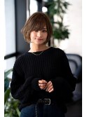 大人かわいい前髪セシルカットココアブラウンフリンジウェーブ