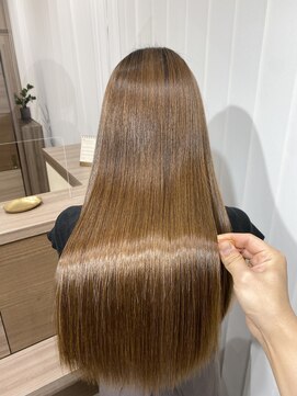 キュア 表参道(CURE) 黒髪/グレージュカラー/ココアベージュ/ヘルシーロング[表参道]