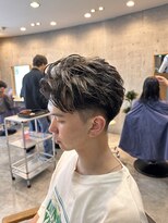 ヒート トウキョウ 目黒店(HEAT TOKYO) リバースショート ハイライト ホワイトメッシュ